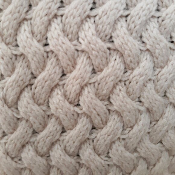 Banana Republic Extra Fine Italian Merino Wool Chunky Braided Sweater Vintage - Picture 6 of 7